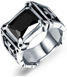 Перстень с черным камнем R1723, Размер 21