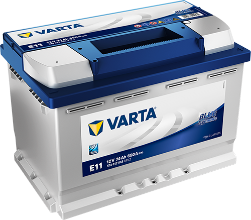 Аккумулятор автомобильный Varta Blue Dynamic E11 6СТ-74 обр. 278x175x190