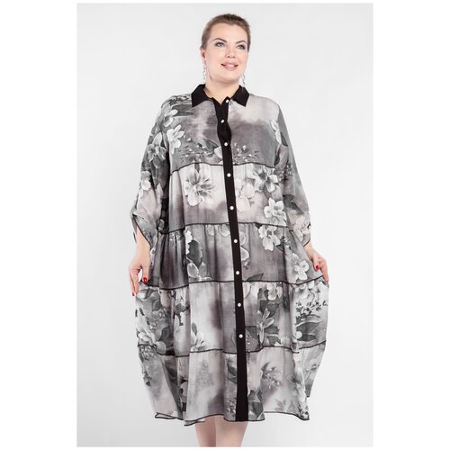фото Платье artessa, размер 56-58, серый