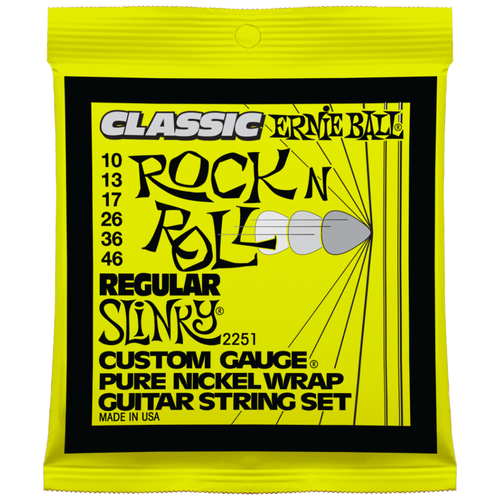 Ernie Ball 2251 струны для эл.гитары Classic Pure Nickel Regular Slinky (10-13-17-26-36-46)