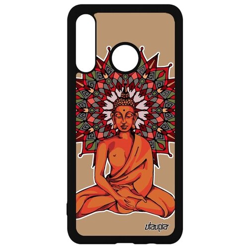 фото Защитный чехол на смартфон // huawei p30 lite // "будда" тибет тайланд, utaupia, оранжевый