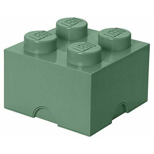 фото Ящик для хранения 4 песочно-зеленый, lego