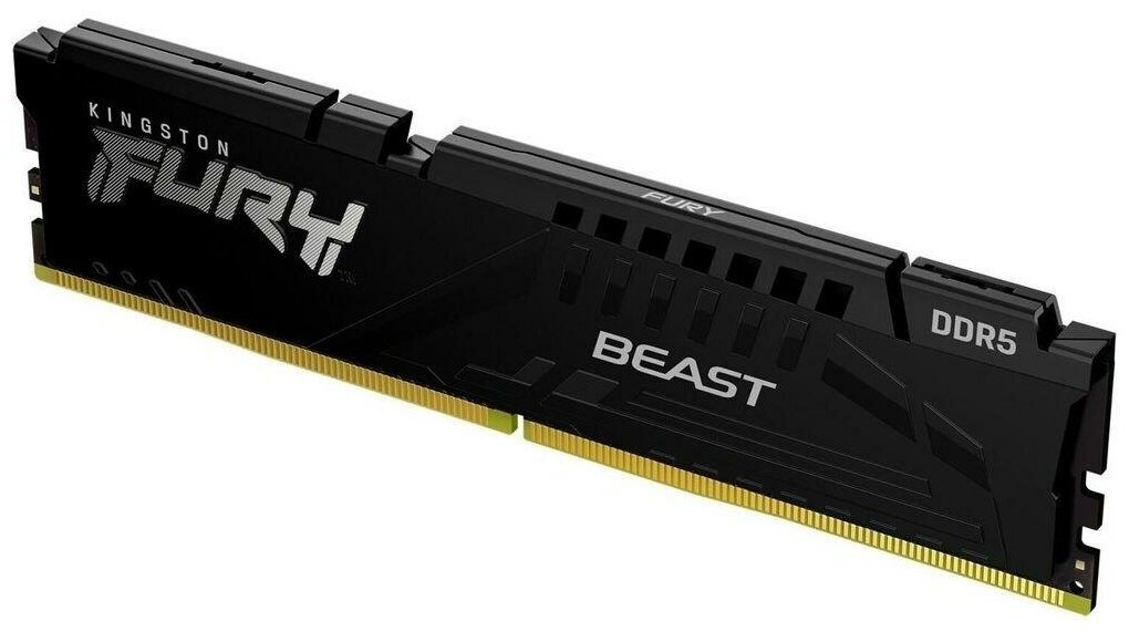 Модуль памяти DIMM 16Gb DDR5 PC41600 5200MHz Kingston Fury Beast Black KF552C40BB16