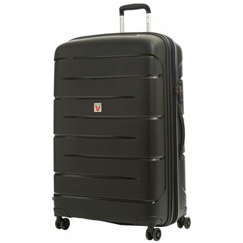 Чемодан RONCATO Flight DLX, 115 л, размер L, черный чемодан roncato flight dlx 40 л размер s оранжевый