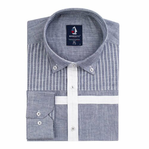 фото Рубашка barcotti, размер 2xl, серый