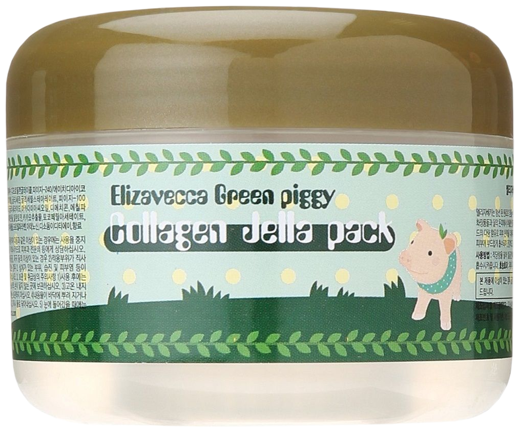 Elizavecca Высококонцентрированная желейная лифтинг маска с коллагеном Green Piggy Collagen Jella Pack, 100 мл