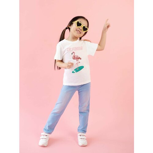 Футболка yutti, размер 104, белый