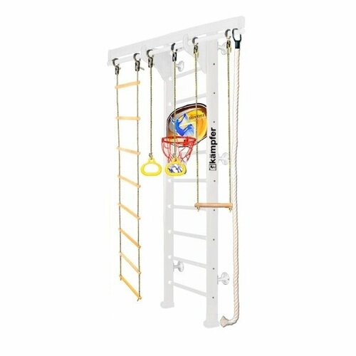 Шведская стенка Kampfer Wooden Ladder Wall Basketball Shield №6 Жемчужный (белый)