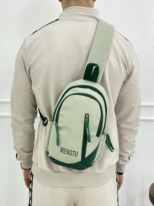 Рюкзак слинг , зеленый