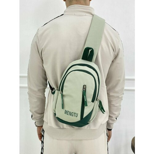 фото Рюкзак слинг , зеленый нет бренда