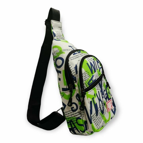 фото Рюкзак слинг 6101 салат 6101 салат, фактура гладкая, зеленый нет бренда