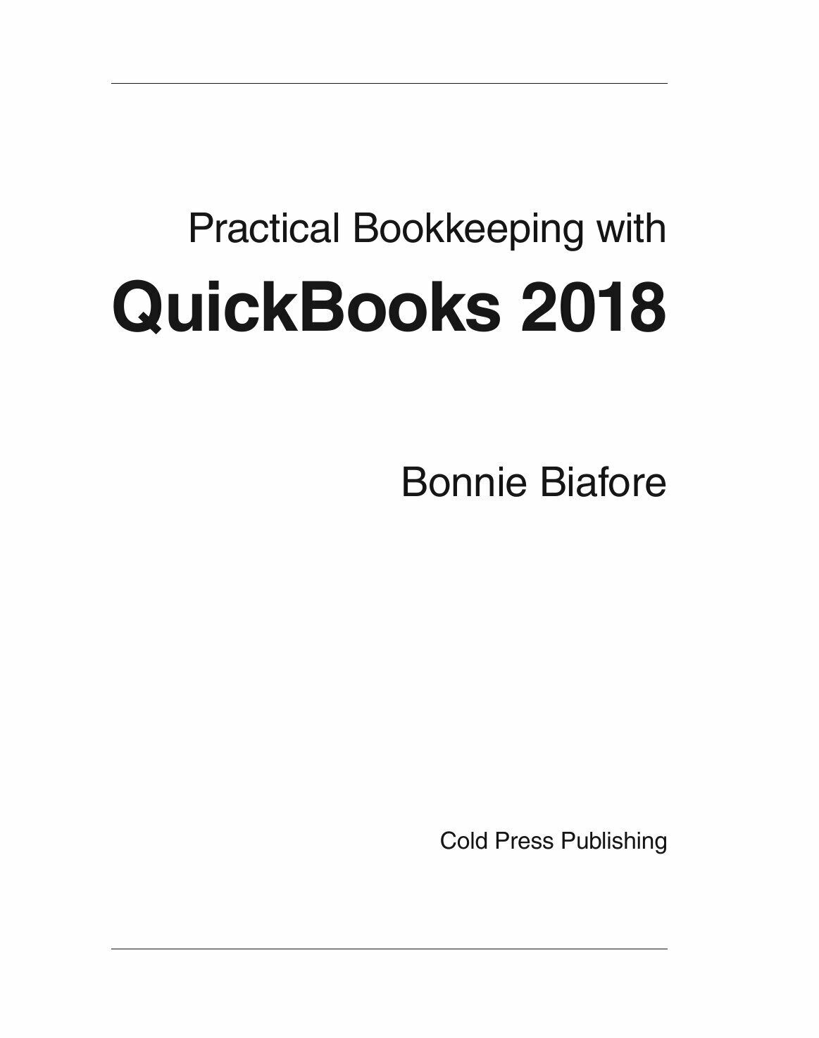 Practical Bookkeeping with QuickBooks 2018 - фото №3