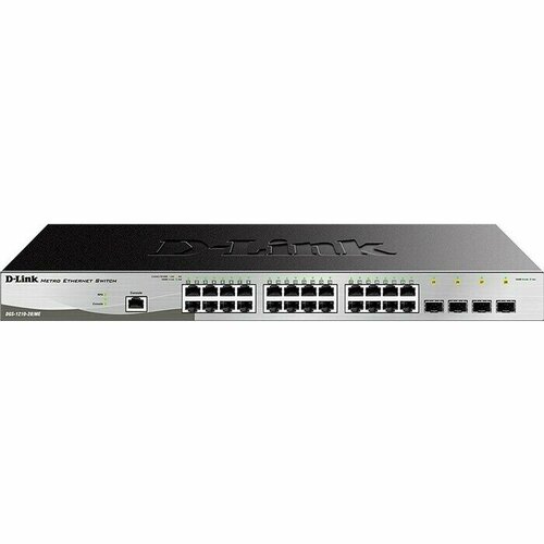 Коммутатор D-Link DGS-1210-28MEB2A 28 портов 24x 1Gbs 4x 1Gbs SFP управляемый L2 DGS-1210-28MEB2A 23352₽
