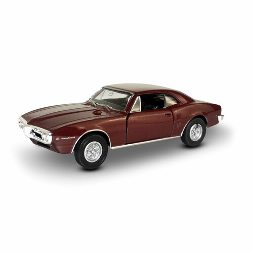 Машинка WELLY 1967 PONTIAC FIREBIRD Бордовый / модель машины 1:38 с пружинным механизмом машинка welly 1967 pontiac firebird серый модель машины 1 38 с пружинным механизмом