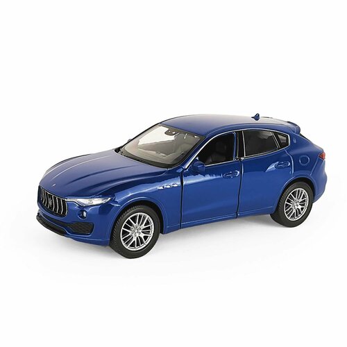 Машинка WELLY 1:32 Maserati Levante Синий пруж. мех. welly 1 36 maserati levante alloy luxury vehicle diecast pull back car model goods toy collection