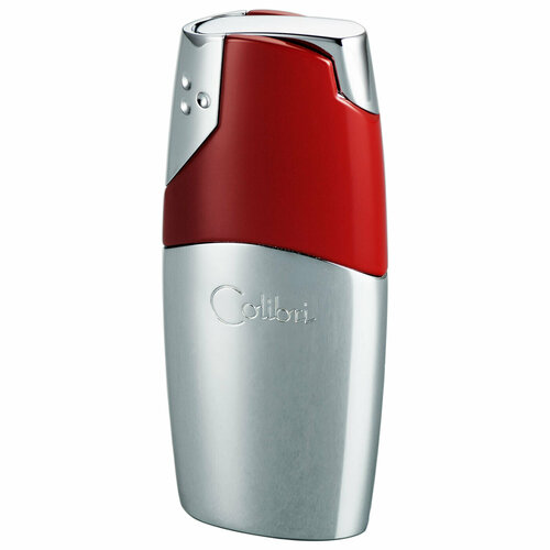 зажигалка газовая colibri eclipse silver matt Зажигалка газовая турбо Colibri OF LONDON Rio Polished Silver & Red Lacquer