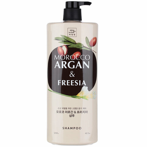 Шампунь для волос с марокканским аргановым маслом Mise En Scene Morocco Argan & Freesia Shampoo, 1200 мл