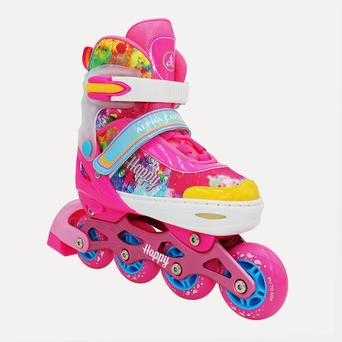 Изображение товара Раздвижные роликовые коньки Alpha Caprice Happy Pink размер S (29-32)