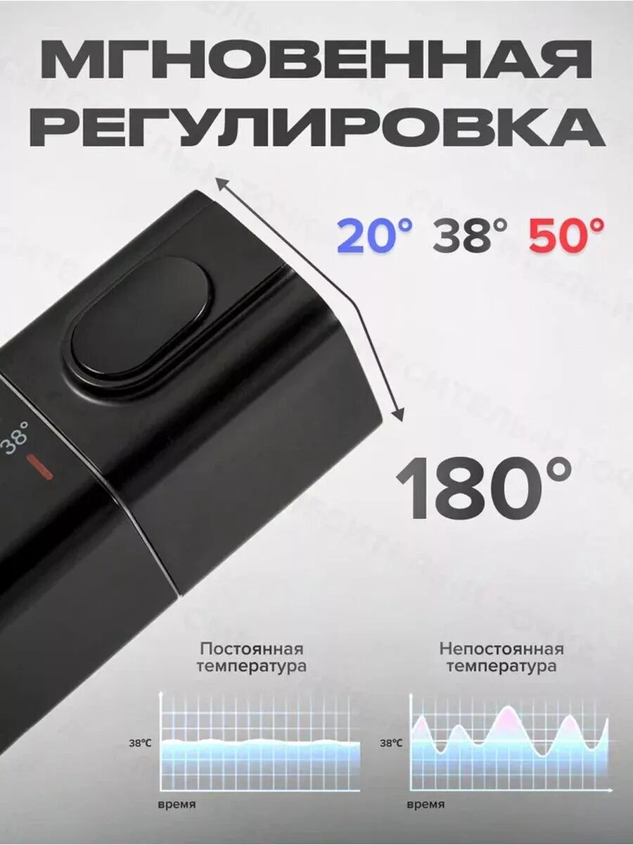 Душевая система G2491-6 с термостатом черный — фото 1