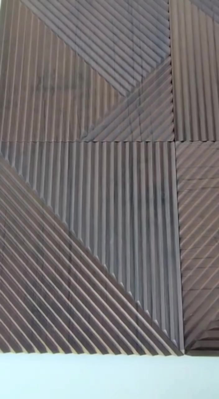 Стеновые панели декоративные из МДФ 3D / Цвет: шоколад / 4шт — фото 1