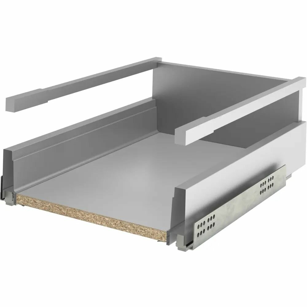 Ящик ID 36.8x17.9x48.3 см металл цвет серый