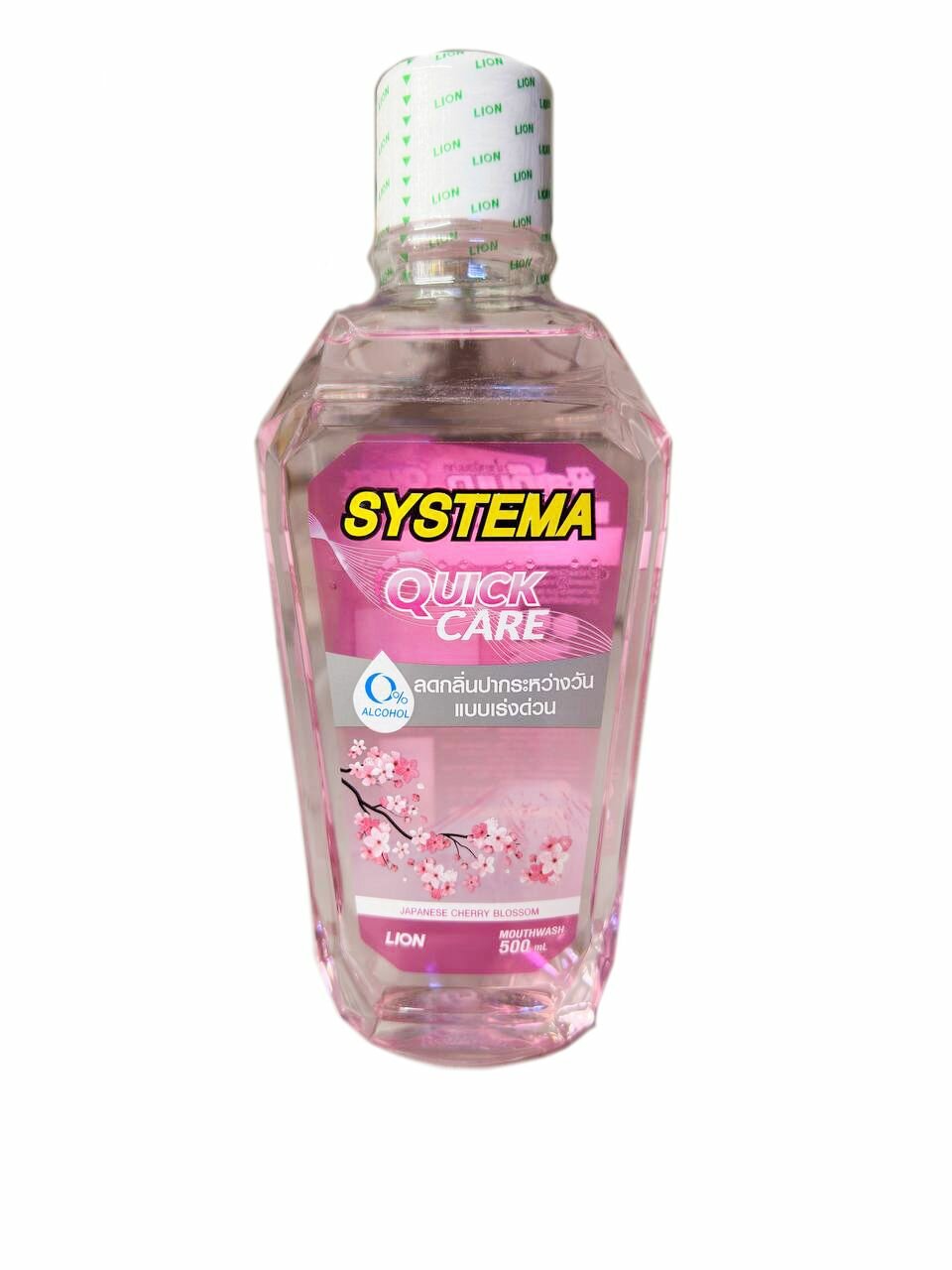 LION "Система" Ополаскиватель для полости рта 500мл Японская вишня (Japanese Cherry Blossom)