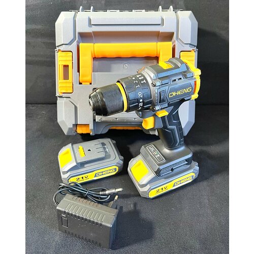 Шуруповерт аккумуляторный бесщеточный 21 В 50 Нм 2 АКБ 7747₽