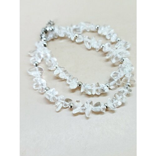 Чокер ENJOY Украшения из камней, горный хрусталь, длина 45 см, бесцветный, серебряный