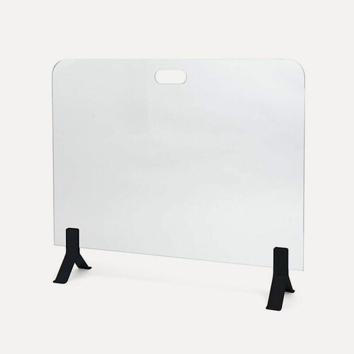 Изображение товара Защитный каминный экран Bioteplo, стекло, напольная установка