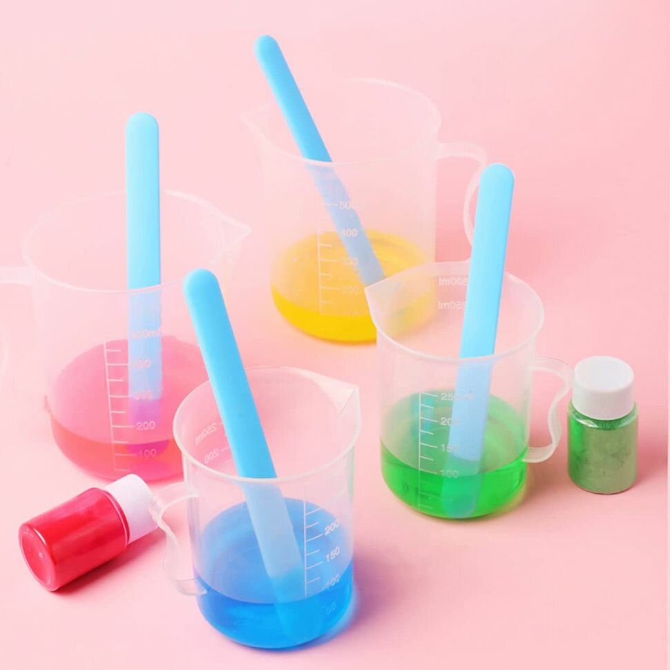 Силиконовый шпатель EPOXY MASTER, для эпоксидной смолы, многоразовый, длина 16 см, синий — фото 1