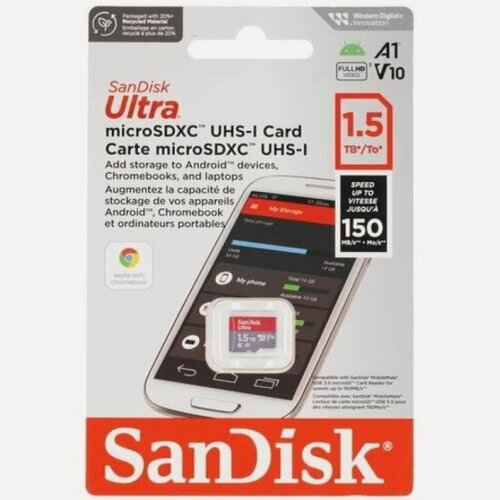 Изображение товара Карта памяти Sandisk microSDXC 1,5Tb Ultra UHS-I U1 A1 150MB/s