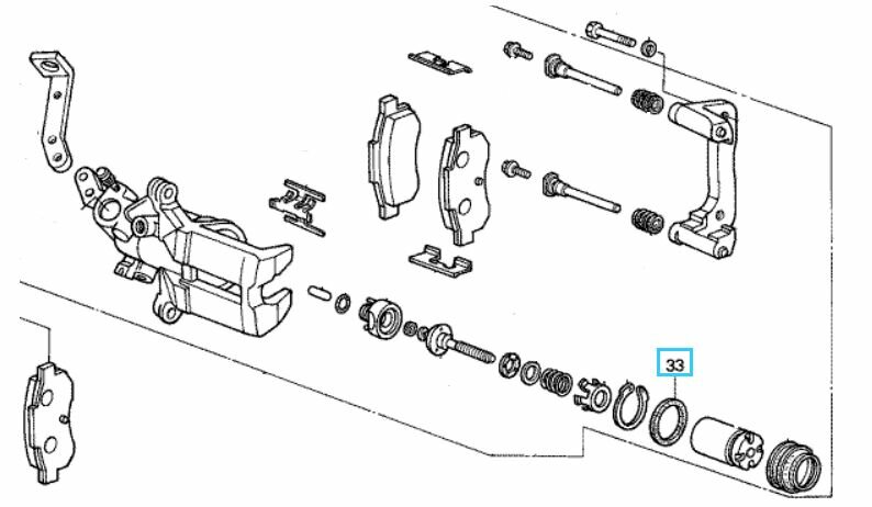 Уплотнение, поршень; Артикул Honda: 45209166006 (Оригинал)