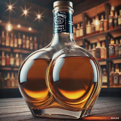 Изображение товара Сестранный удар виски новинка и интересная бутылка для виски из стеклянной бутылки