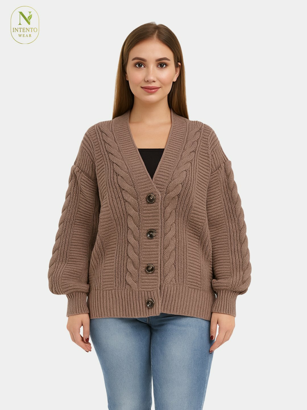 Кардиган ROYAL, размер 48-54, темно-розовый — фото 1