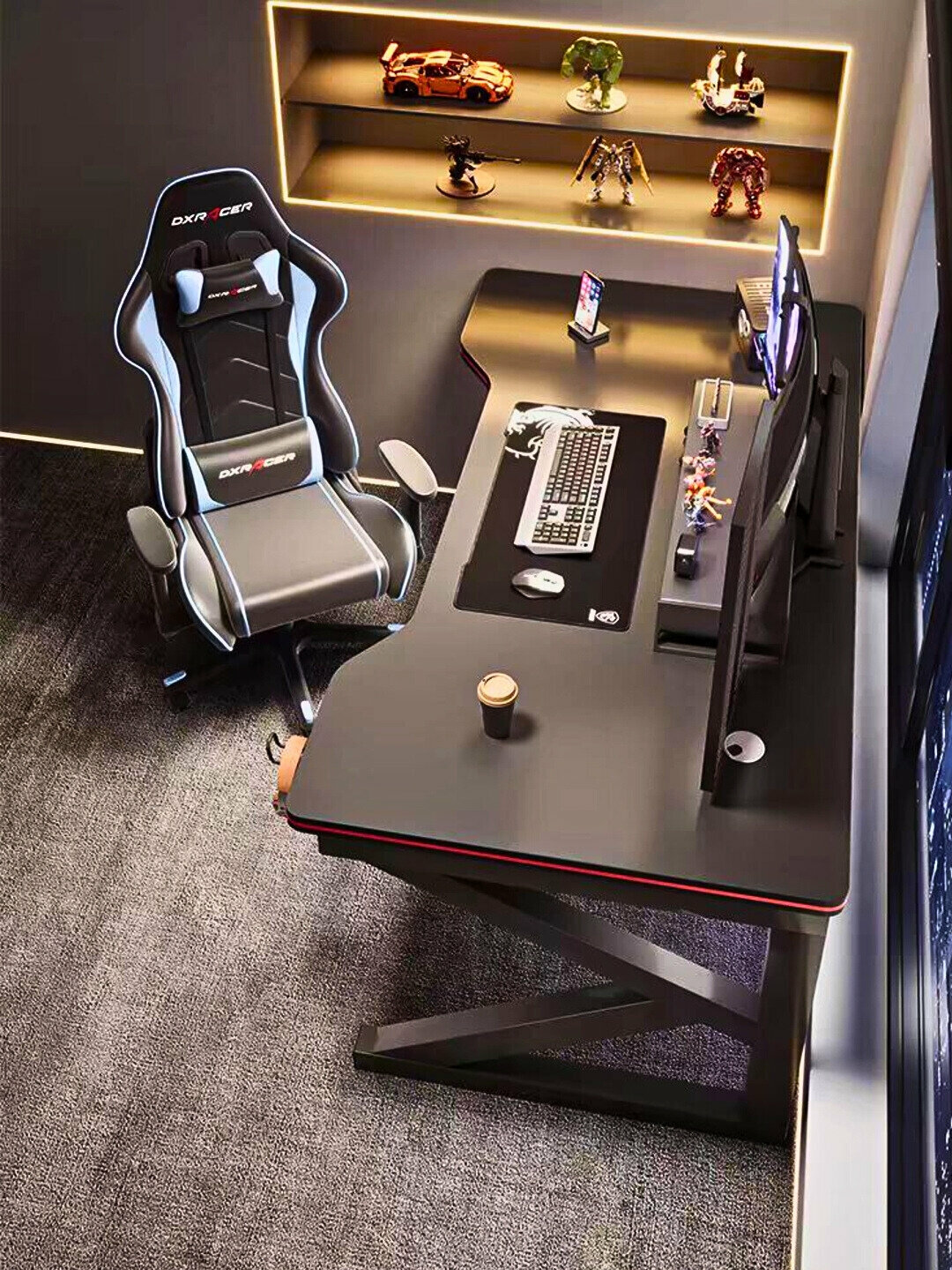 Компьютерный стол, железный, хай-тек