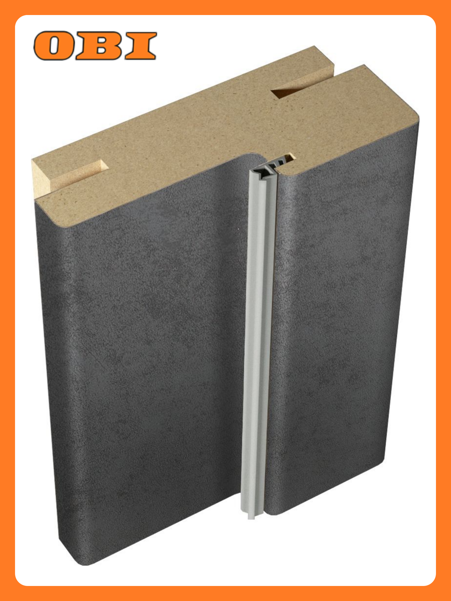 Дверная коробка Невада телескопическая Бетон 38х2100 мм 25 шт