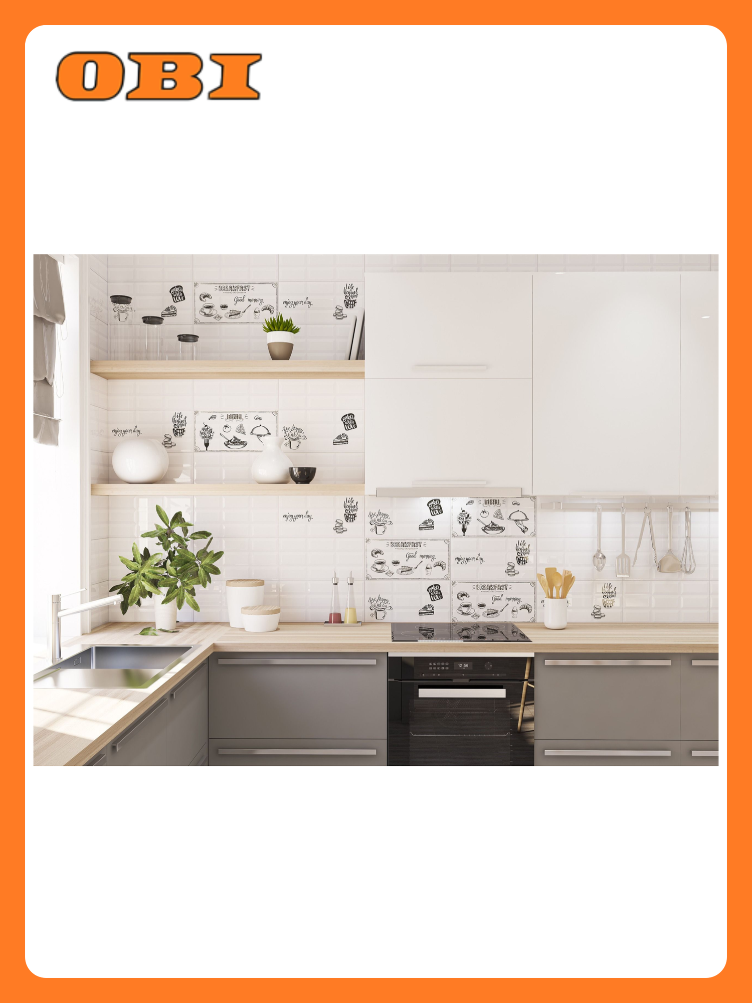 Декор Azori Vogue Breakfast 3 для стен прессование глянцевая поверхность 201x405 см