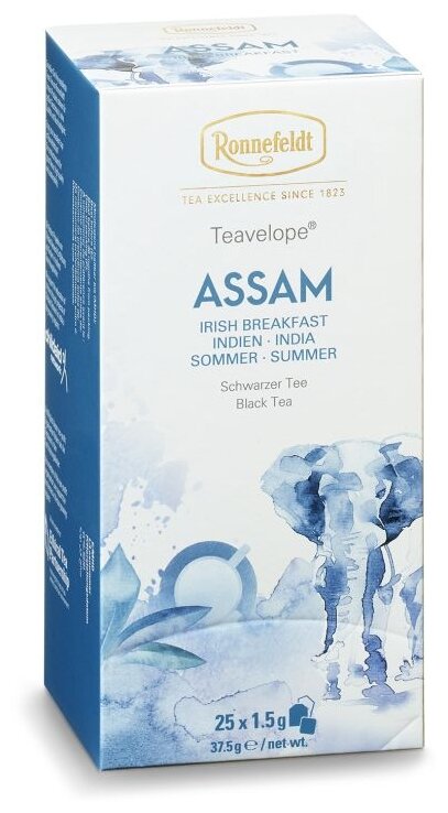 Чай черный Ronnefeldt Teavelope Assam Irish breakfast в пакетиках, 25 пак.