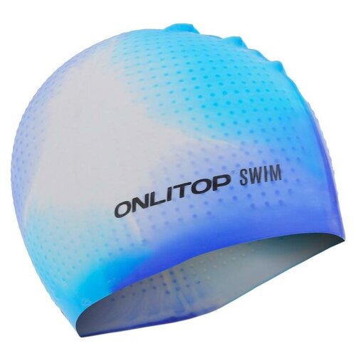 фото Шапочка для плавания, силиконовая, обхват 54-60 см, цвета микс onlytop
