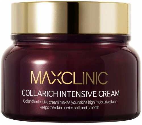 MAXCLINIC Collarich Intensive Cream Крем с коллагеном и церамидами для повышения упругости кожи лица, 50 мл