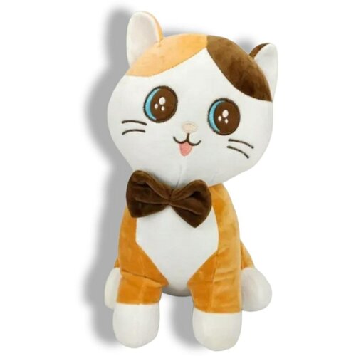 Мягкая игрушка Кошка трехцветная с бантиком 40 см мягкая игрушка кошка трехцветная с бантиком 40 см