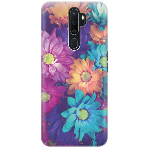 фото Cиликоновый чехол на oppo a5 2020 / оппо а5 2020 с принтом "много цветов" gosso