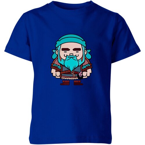 мужская футболка викинг продавец m серый меланж Футболка Us Basic, размер 12, синий