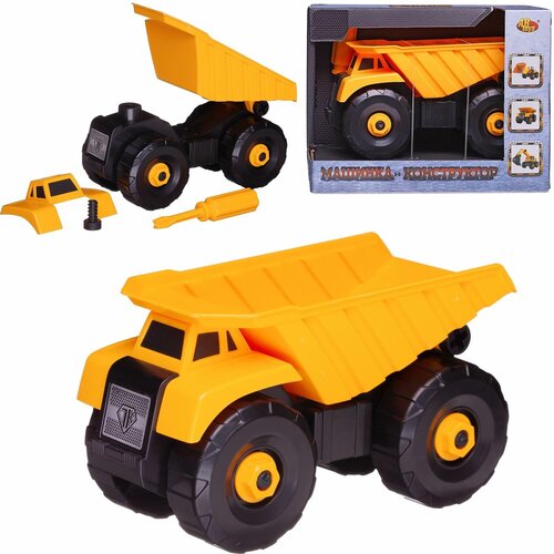 машинка abtoys спецтехника строительная техника 1 64 в яйце c 00510 1 Машинка ABtoys Спецтехника Строительная техника Самосвал, с отверткой