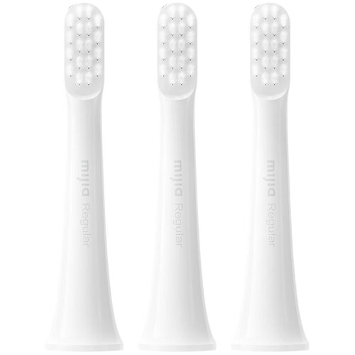 Набор насадок Mijia MBS302 для ирригатора и звуковой щетки, белый, 3 шт. xiaomi mijia sonic electric toothbrush t100 cordless usb rechargeable waterproof ultrasonic automatic tooth brush for adult