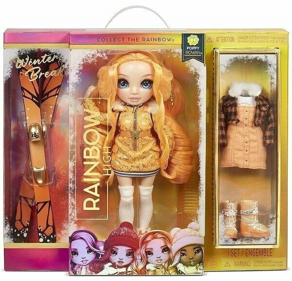 Rainbow High - Кукла Winter Break Fashion Doll Poppy Rowan (Orange)