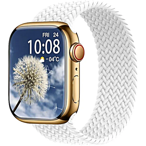 Умные часы HW9 PRO MAX Smart Watch AMOLED 2.2, iOS, Android, 3 Ремешка, Голосовой помощник, Bluetooth, Золотистый, WinStreak
