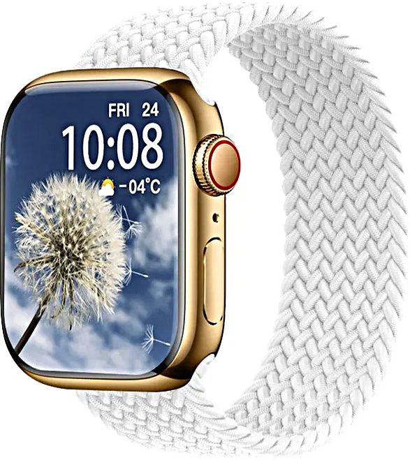Умные часы HW9 PRO MAX Smart Watch AMOLED 2.2, iOS, Android, 3 Ремешка, Голосовой помощник, Bluetooth, Золотистый, WinStreak