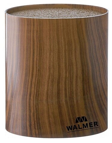 Подставка для ножей WALMER Wood овальная 16x7x16см