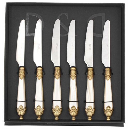 Столовые приборы 6 предметов Десертные ножи Domus Design 